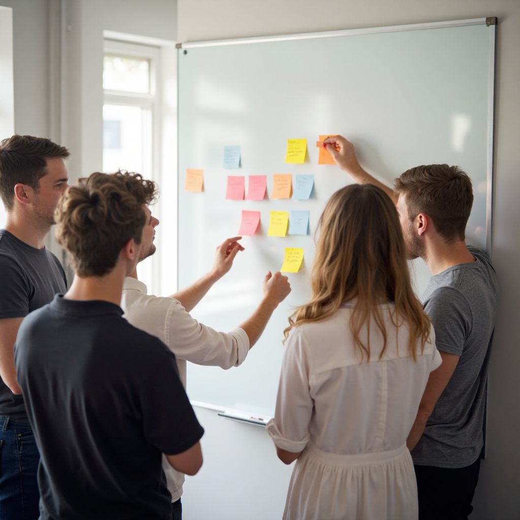 Design team brainstorming